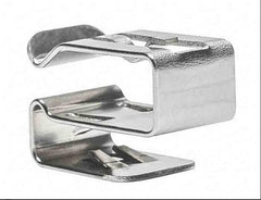 HellermannTyton Low Profile Metal Edge Clip, SS304 (100pcs) (SKU Part Number 151-01699)