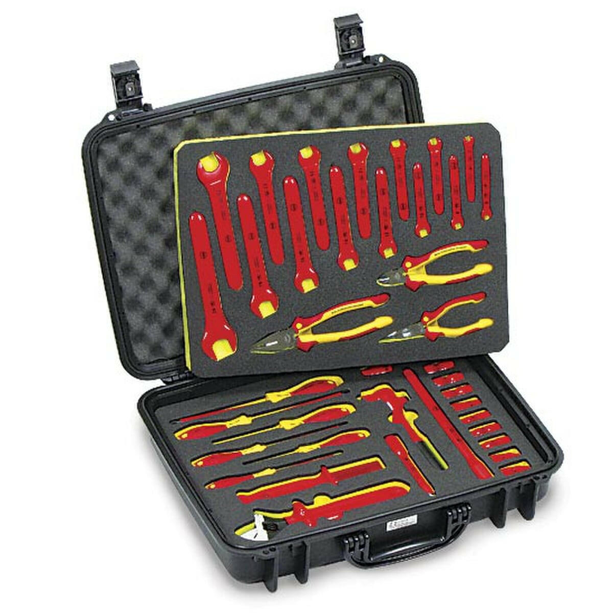 Tecra Tool 1000 V 20 in x 16 in x 5 in 40 Pieces Insulated Tool Kit.