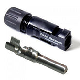 MC Staubli PV-KST4/6II-UR Series 5.5 to 9 mm OD #10/12 AWG PV Wire Multi-Contact MC4 Male Connector with Boot