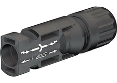 MC Staubli PV-KST4/6II-UR Series 5.5 to 9 mm OD #10/12 AWG PV Wire Multi-Contact MC4 Male Connector with Boot