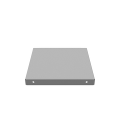 66GE-NK - Wireway End Type 1 6X6 Screw Cover Ansi 61 Gray Steel No Knockouts