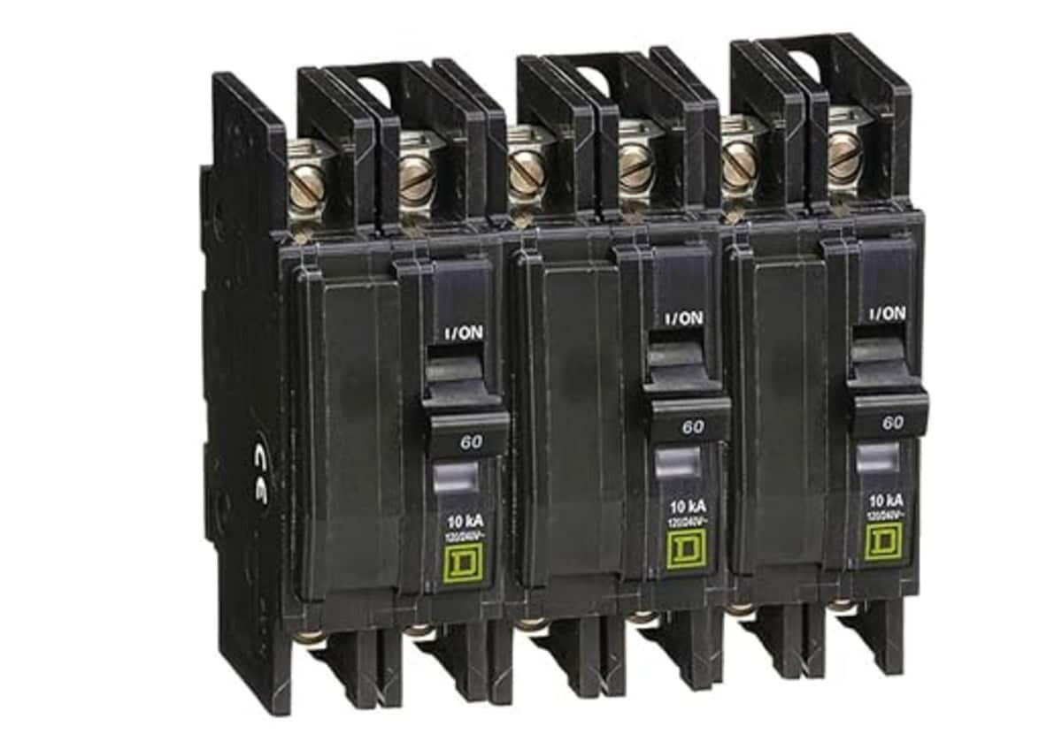 Schneider Electric 120/240VAC Breaker Kit 3 Sets 2-Pole 60A 120/240VAC (For PDP).