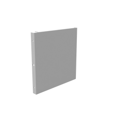 88GE-NK - Wireway End Type 1 8X8 Screw Cover Ansi 61 Gray Steel No Knockouts