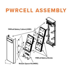Generac, PwrCell, APKE0008, Battery Module Spacer Kit