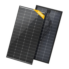 BougeRV 200W Rigid Bifacial Monocrystalline Solar Panel – 10BB Half-Cut Design
