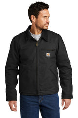 Carhartt Brown 100% Ringspun Cotton Duck Detroit Jacket.