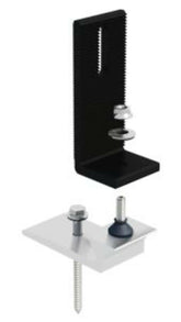 IronRidge KO Tile Replacement Base (Incl. 1 L-Foot (Black), 1 Lag and Hardware) (Priced as each)