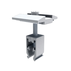 IronRidge Universal Mid Clamp, 30-45mm, w/ Bonding, Mill (Priced as each)