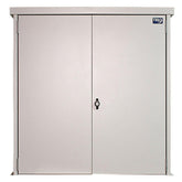 MidNite Solar Battery enclosure with locking door and 2 shelves (SKU Part Number MNBE-D).