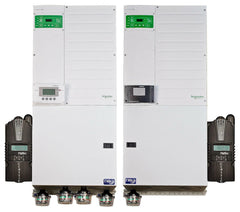 MidNite Solar Pre-wired Dual Conext XW+ 6848 120/240 vac Inverter w/ Classic 150 (SKU Part Number MNXWP6848D-2CL150)