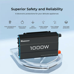 Renogy 1000 W Thermally Controlled Pure Sine Wave Inverter.