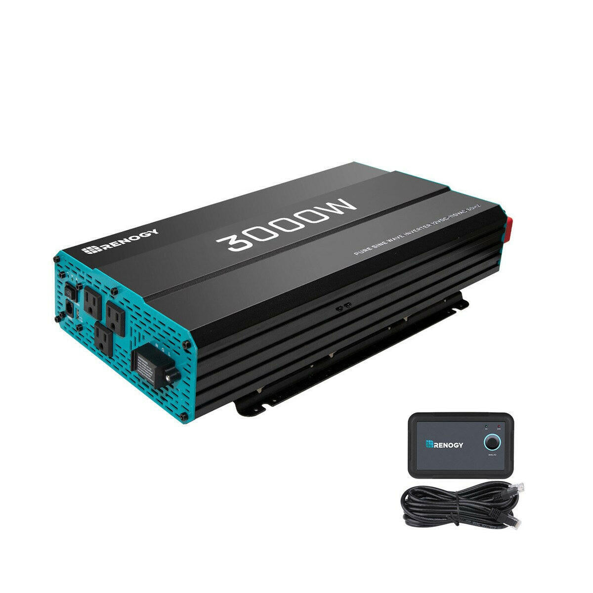 Renogy 3000 W Thermally Controlled Pure Sine Wave Inverter.