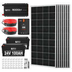 Rich Solar 1600 Watt 24V Complete Solar Kit