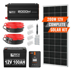 Rich Solar 200 Watt Complete Solar Kit