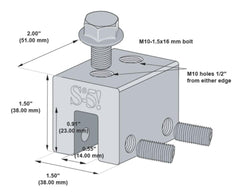 S-5! Small Aluminum Metal Roof Mounting Clamp.