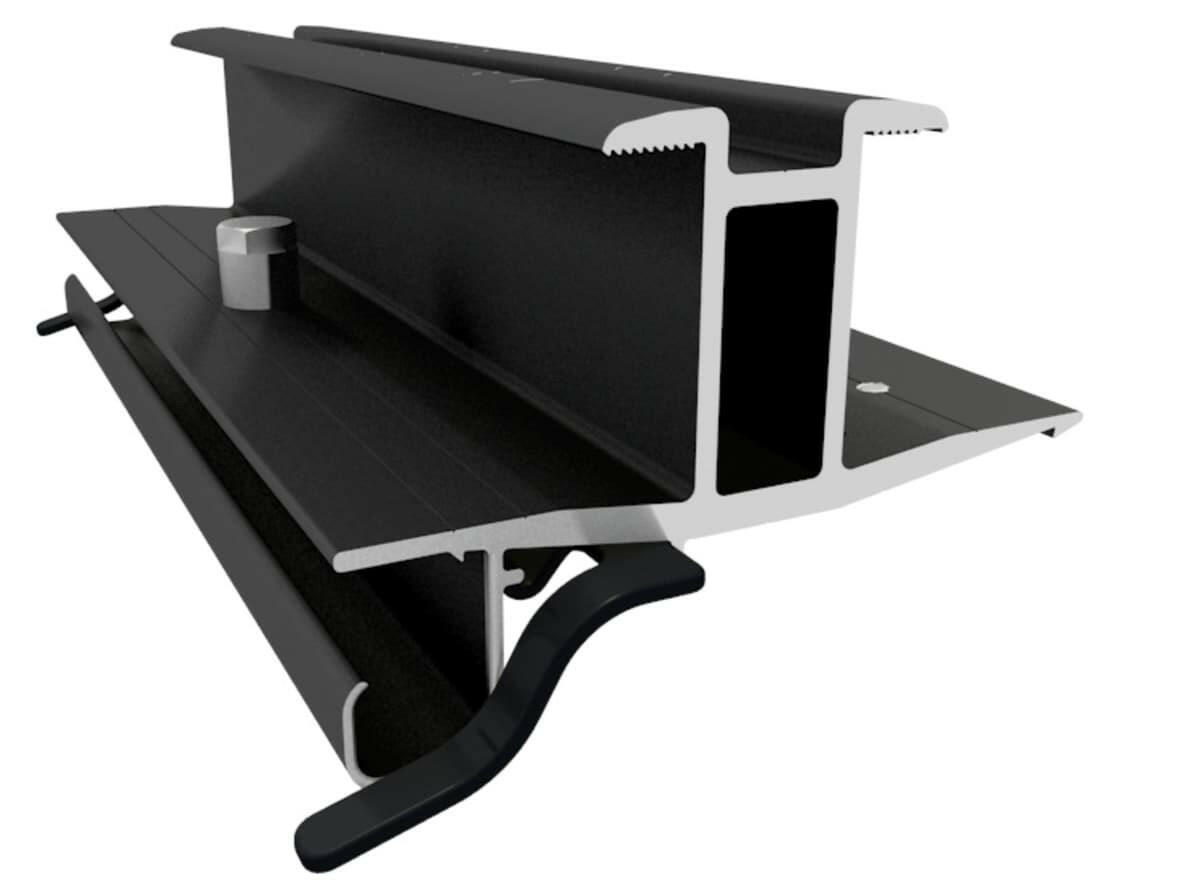 IronRidge 32 mm Black Rail-Less Bridge.