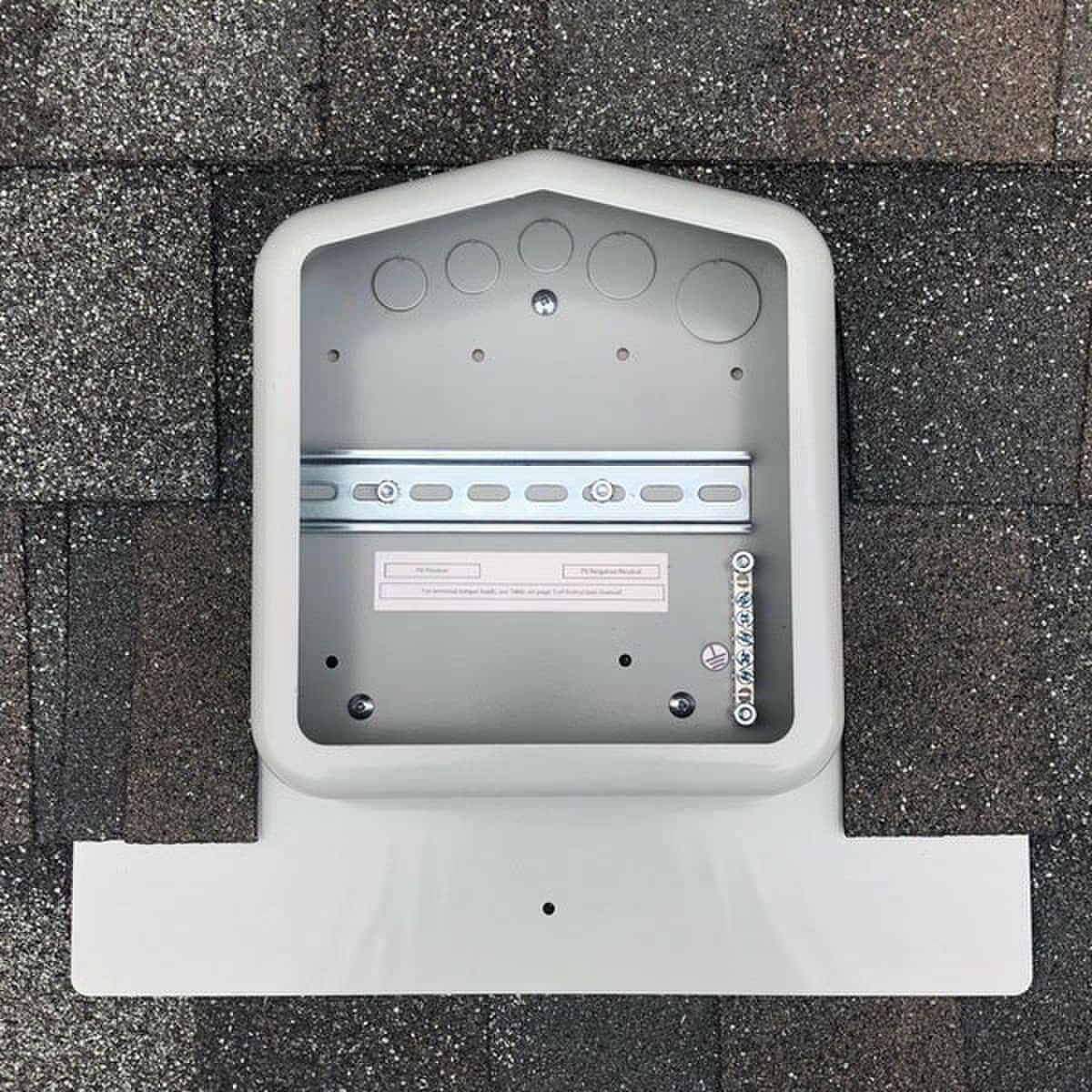 SolaDeck Gray 5 Position Ground Roof Mount PV Junction Box.