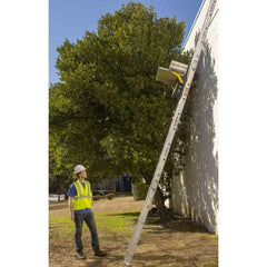 TranzVolt Tie Down 28 ft 6000 Sq-ft Battery Powered Ladder Hoist with Cordless Remote