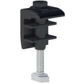 UFO Universal End Clamp – Black, Adjustable Solar Module Mounting Clamp