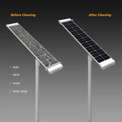 10,000W Commercial Solar Street Light – All-In-One | 6500K Cool White | Self-Cleaning