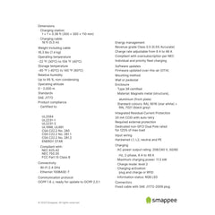 Smappee EVWNA-248-C18-E-W EV Wall Mounted Hardwired Smart Charging Station 48A