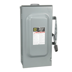 Square D/Schneider Electric DU 100 A Non-Fusible Disconnect Safety Switch.