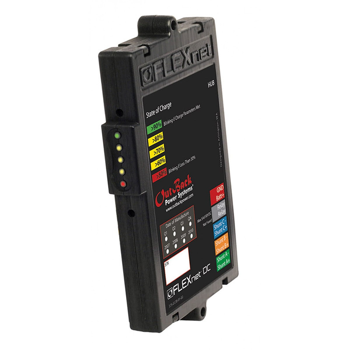 OutBack FN-DC FlexNet DC System Monitor.