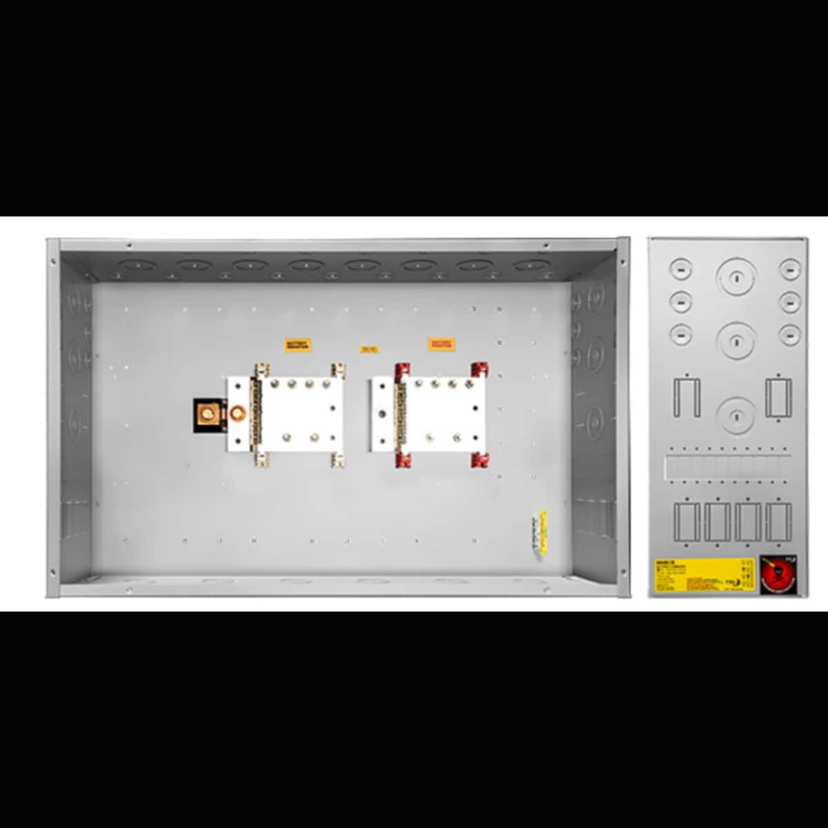 MidNite Solar 1000amp battery combiner box. Incl. 1000A 50mV shunt (SKU Part Number MNBCB 1000/50).