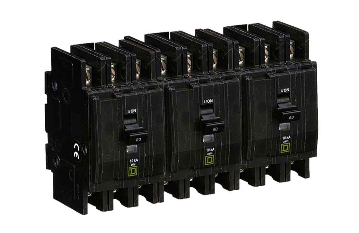 Schneider Electric 3 Phase Breaker Kit 3 Sets 3-Pole 60A 120/208VAC (For PDP).