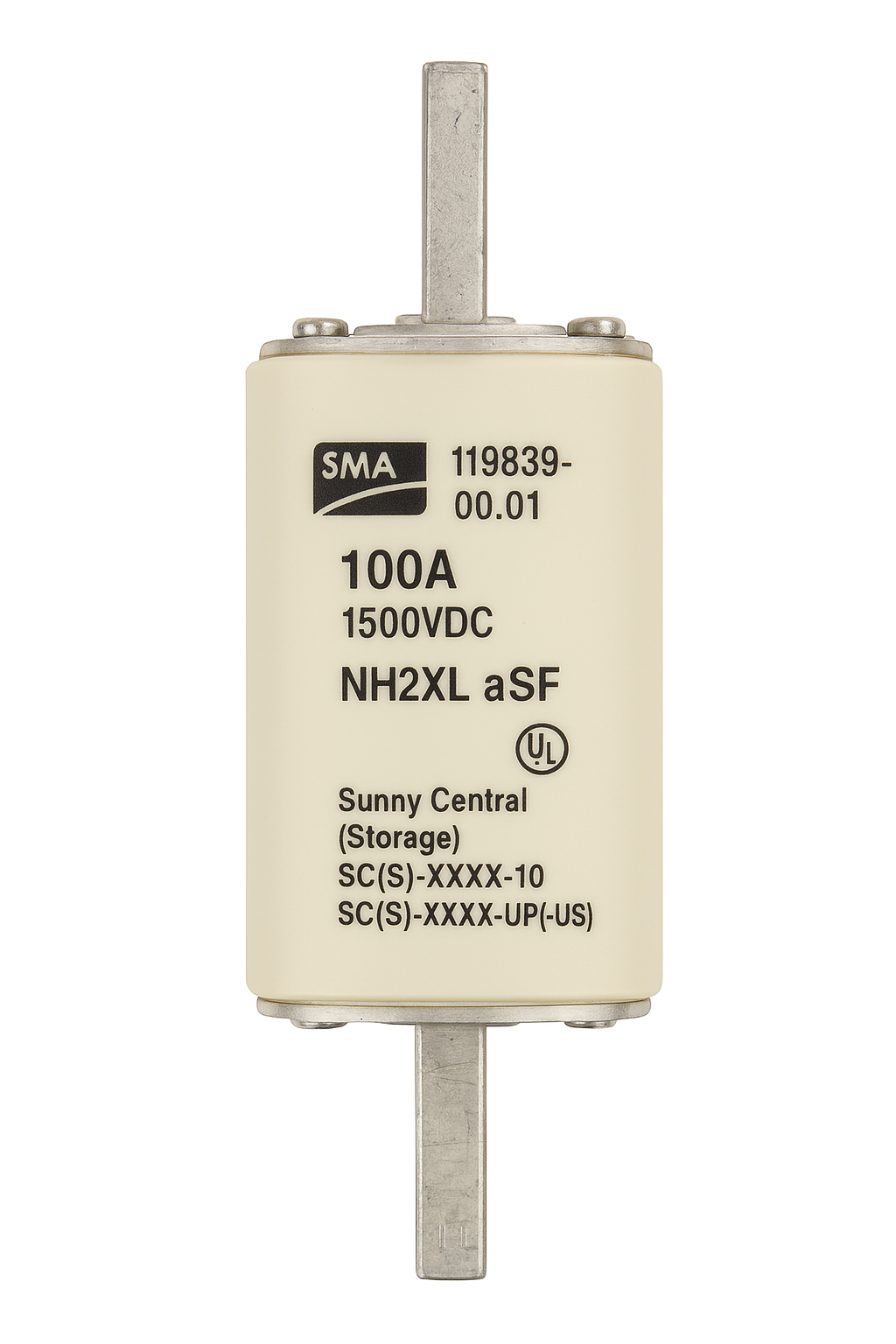 SMA 119839-00.01 LV/HRC Fuse Link 100A NH2XL aSF (1500VDC UL)