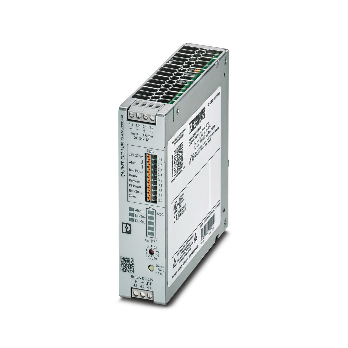 Phoenix Contact QUINT4‑UPS/24DC/24DC/5 – Intelligent 24 V DC UPS (5 A Output)
