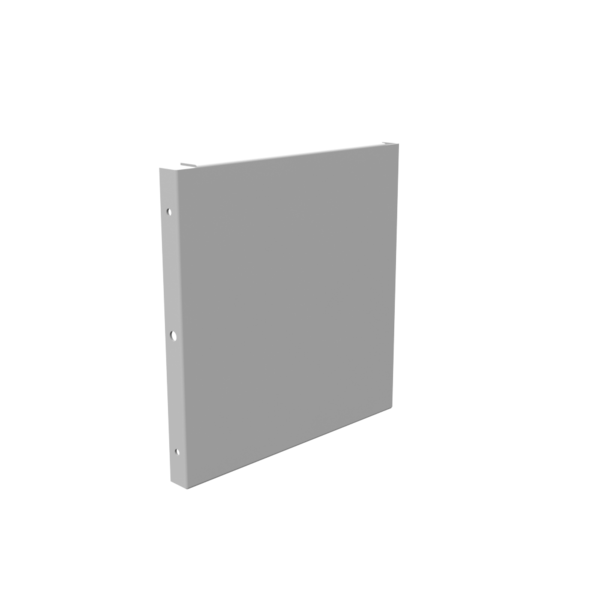 88GE-NK - Wireway End Type 1 8X8 Screw Cover Ansi 61 Gray Steel No Knockouts