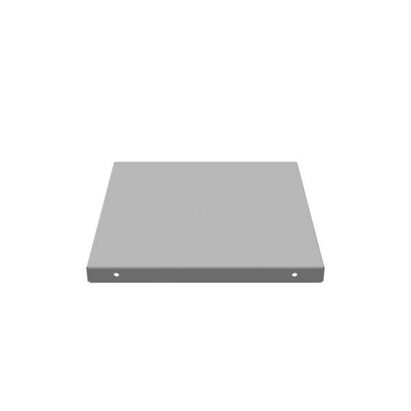 88GE-NK - Wireway End Type 1 8X8 Screw Cover Ansi 61 Gray Steel No Knockouts
