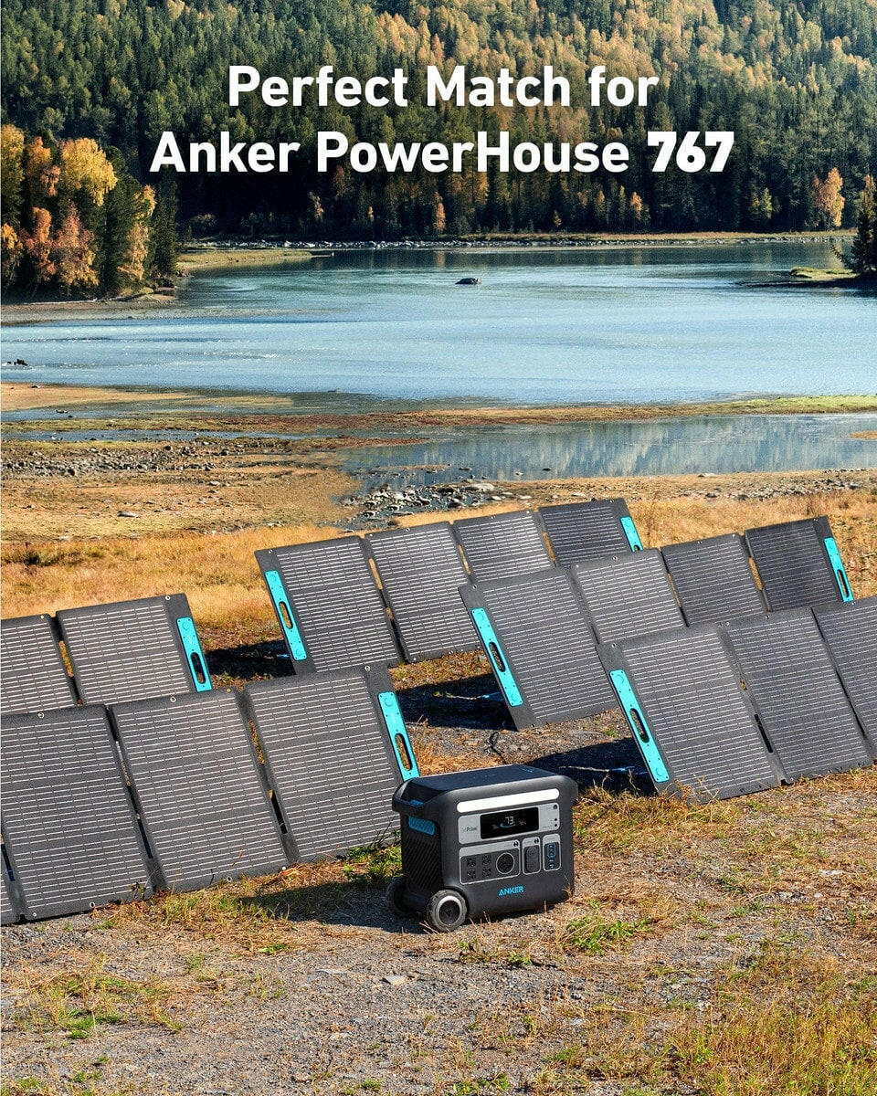 Anker SOLIX 200W Foldable Solar Panel.