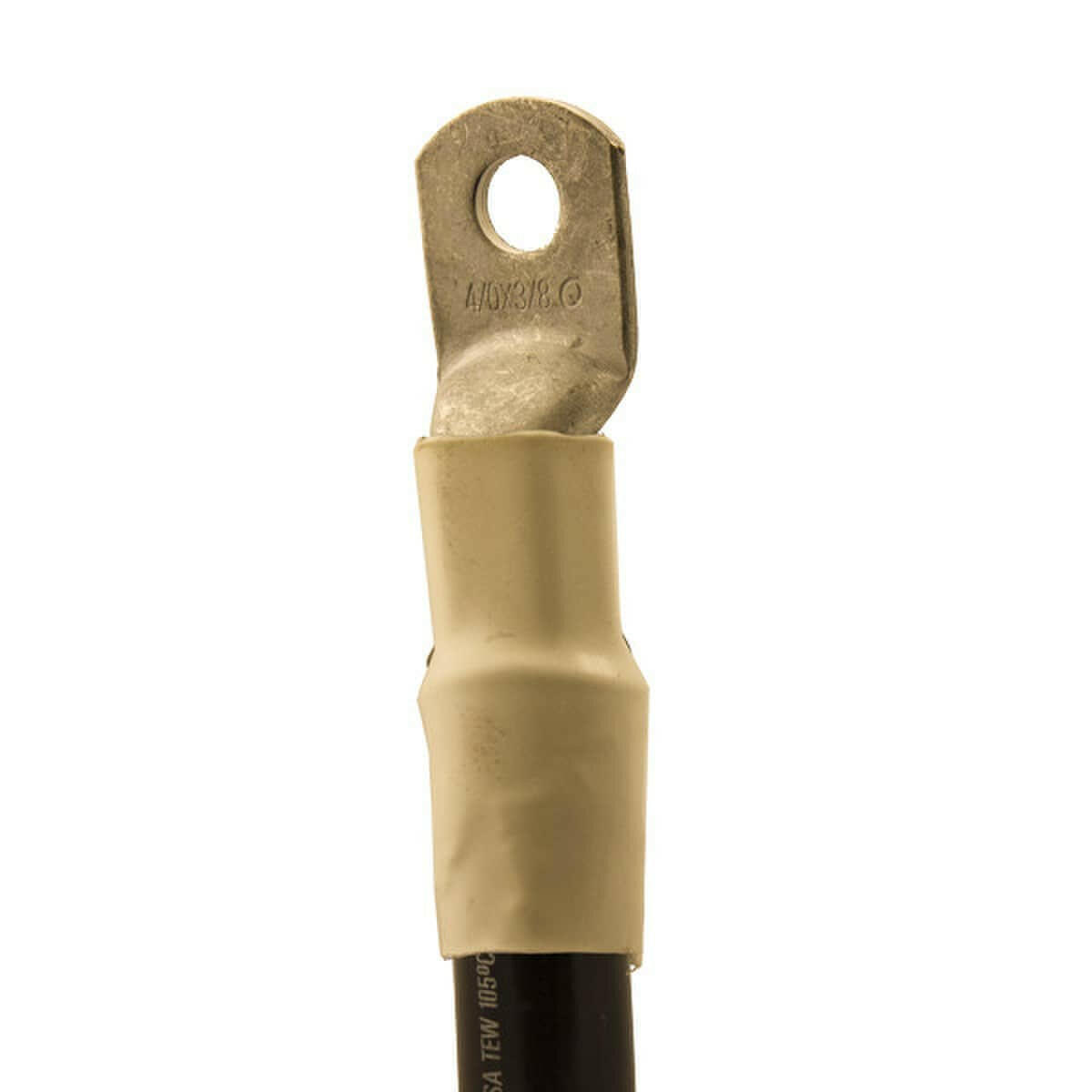 00 AWG White 60" Battery Cable w/ Lugs
