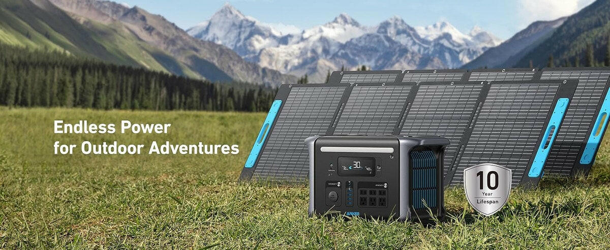 Anker SOLIX F1200 Solar Generator + 200W Solar Panel.