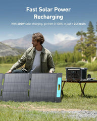 Anker SOLIX F1200 Solar Generator + 2 × 200W Solar Panel.