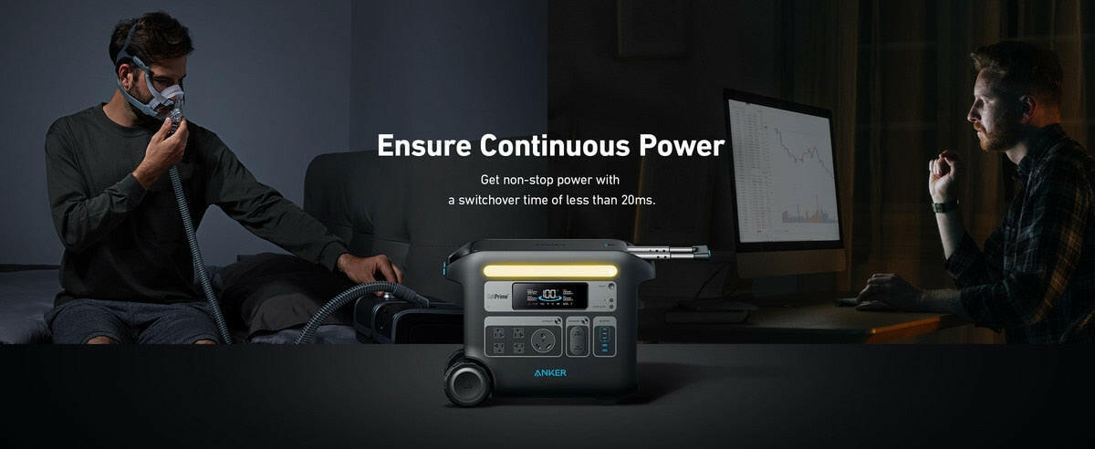 Anker SOLIX F2000 Solar Generator + 200W Solar Panel.