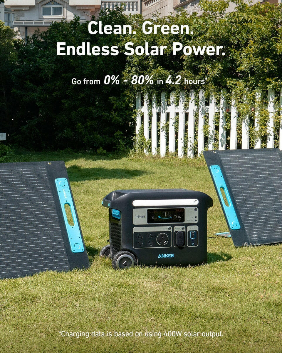 Anker SOLIX F2000 Solar Generator + 4 x 200W Solar Panel