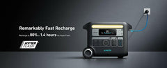 Anker SOLIX F2000 Solar Generator + 3 x 100W Solar Panel.