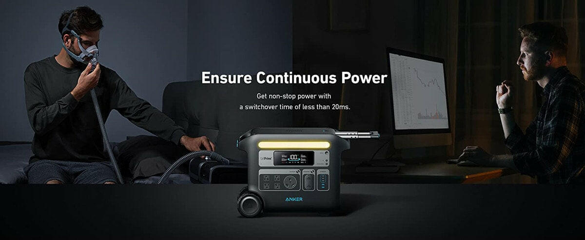 Anker SOLIX F2000 Solar Generator + 3 x 100W Solar Panel.