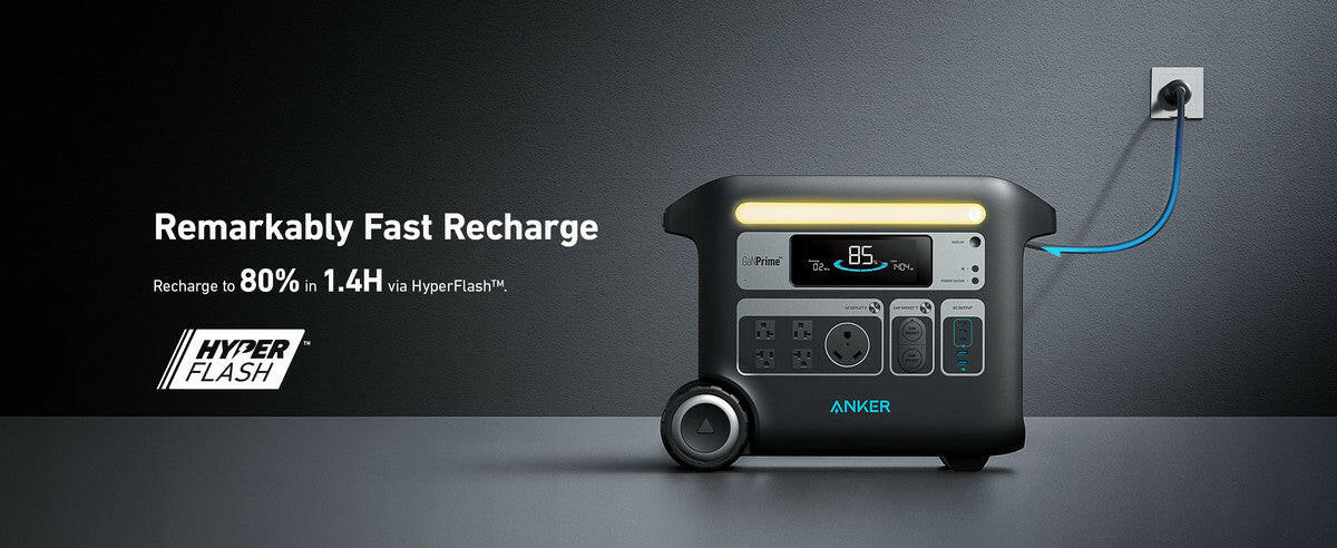 Anker SOLIX F2000 Solar Generator + 400W Solar Panel.