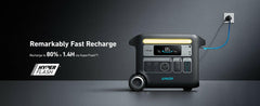 Anker SOLIX F2000 Solar Generator + 400W Solar Panel.