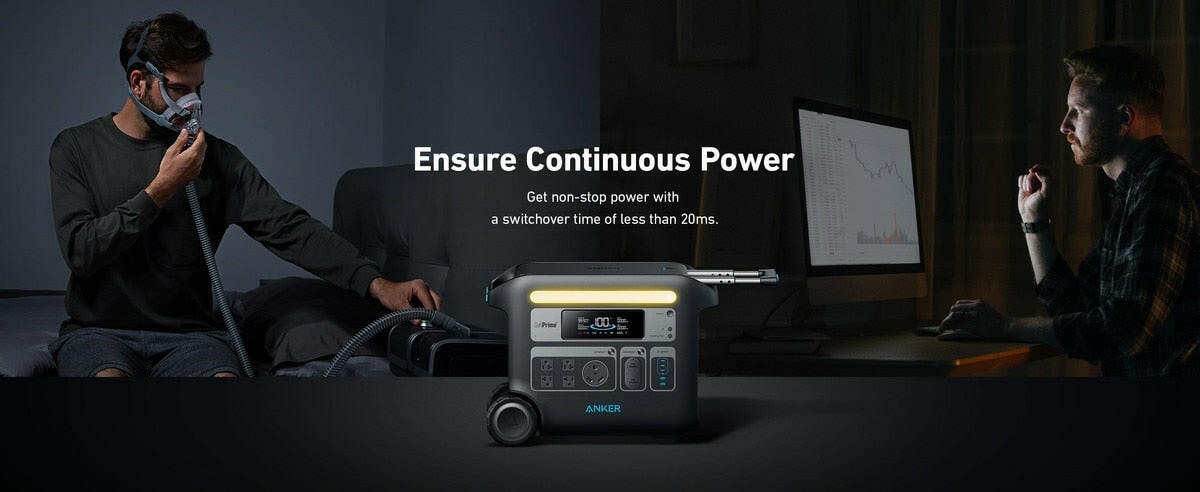 Anker SOLIX F2000 Solar Generator + 400W Solar Panel.