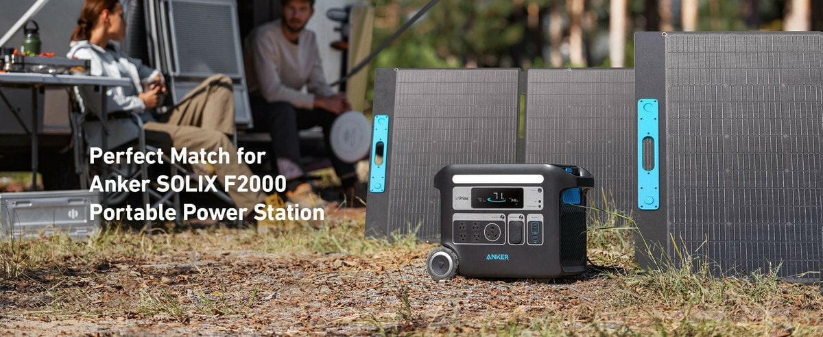 Anker SOLIX F2000 Solar Generator + 400W Solar Panel.