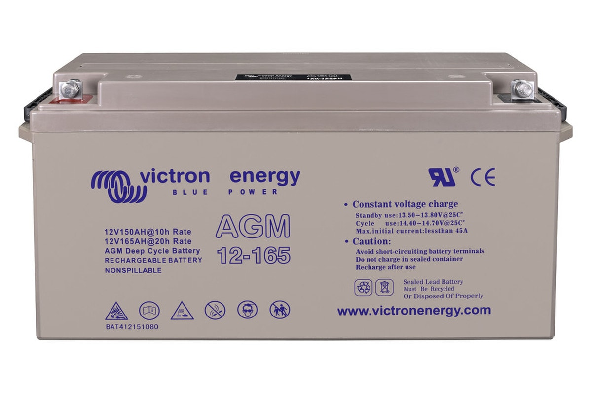 Victron 12V/165Ah AGM Deep Cycle Battery (SKU Part Number BAT412151084)