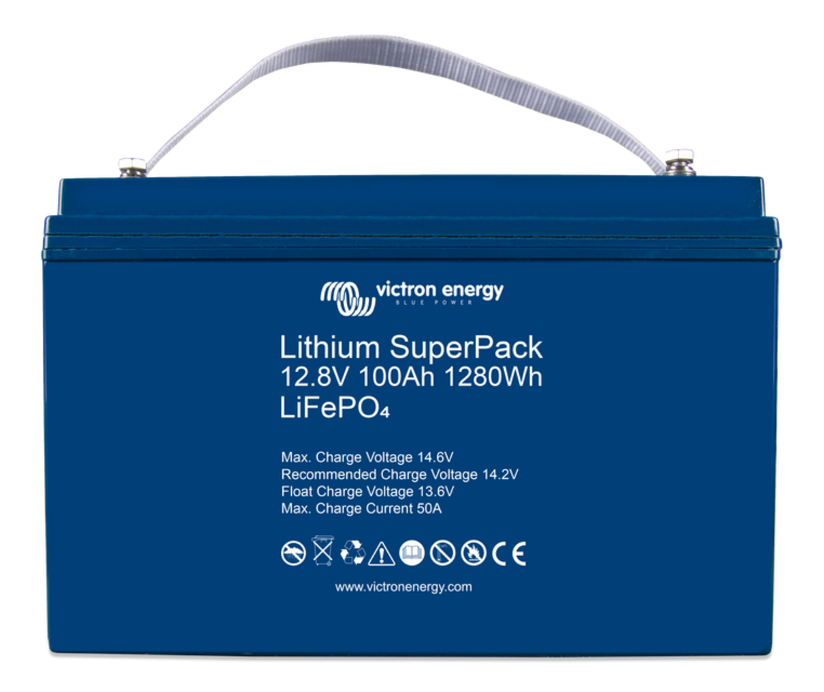 Victron Lithium SuperPack Battery 12.8V/100Ah (M8) (SKU Part Number BAT512110710)
