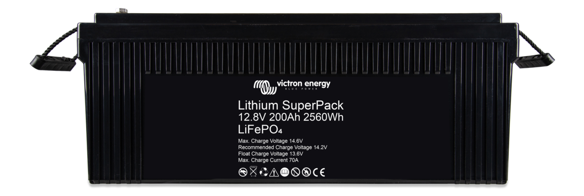 Victron Lithium SuperPack Battery 12.8V/200Ah (M8) (SKU Part Number BAT512120705)