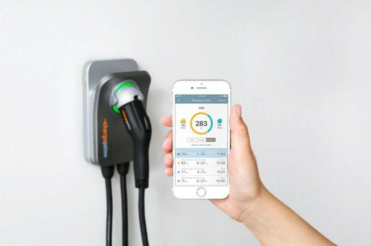 Chargepoint Home Flex Series 23 ft 12 kW Level 2 EV Charging Station with Cable.