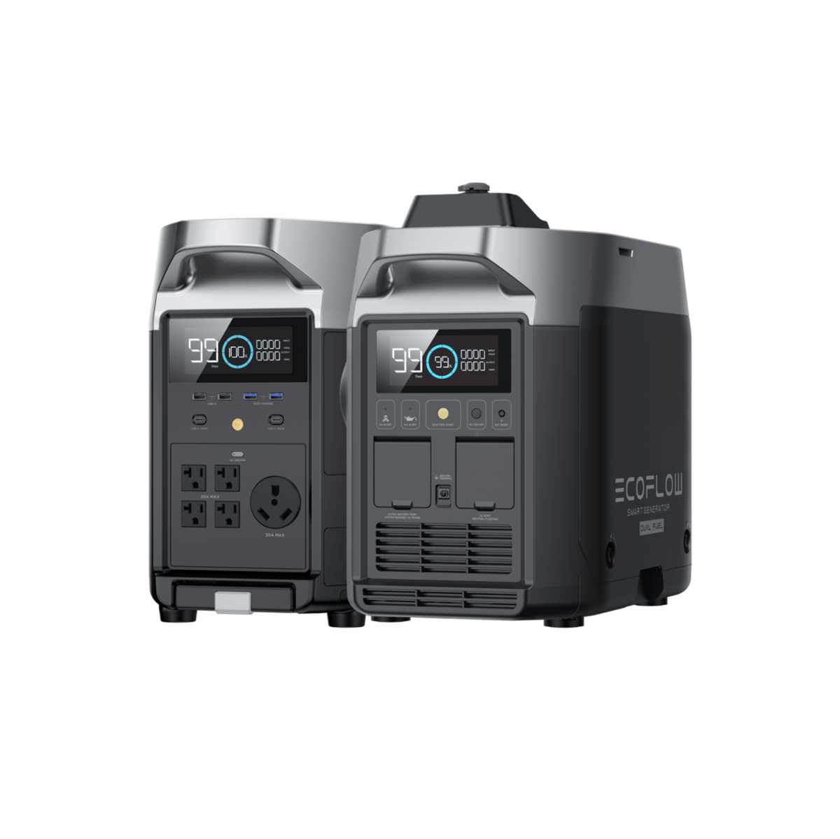 EcoFlow DELTA Pro + 1*Smart Generator (Dual Fuel) + Adapter